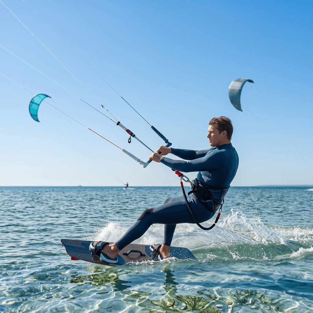 Rider w akcji - Kitesurfing