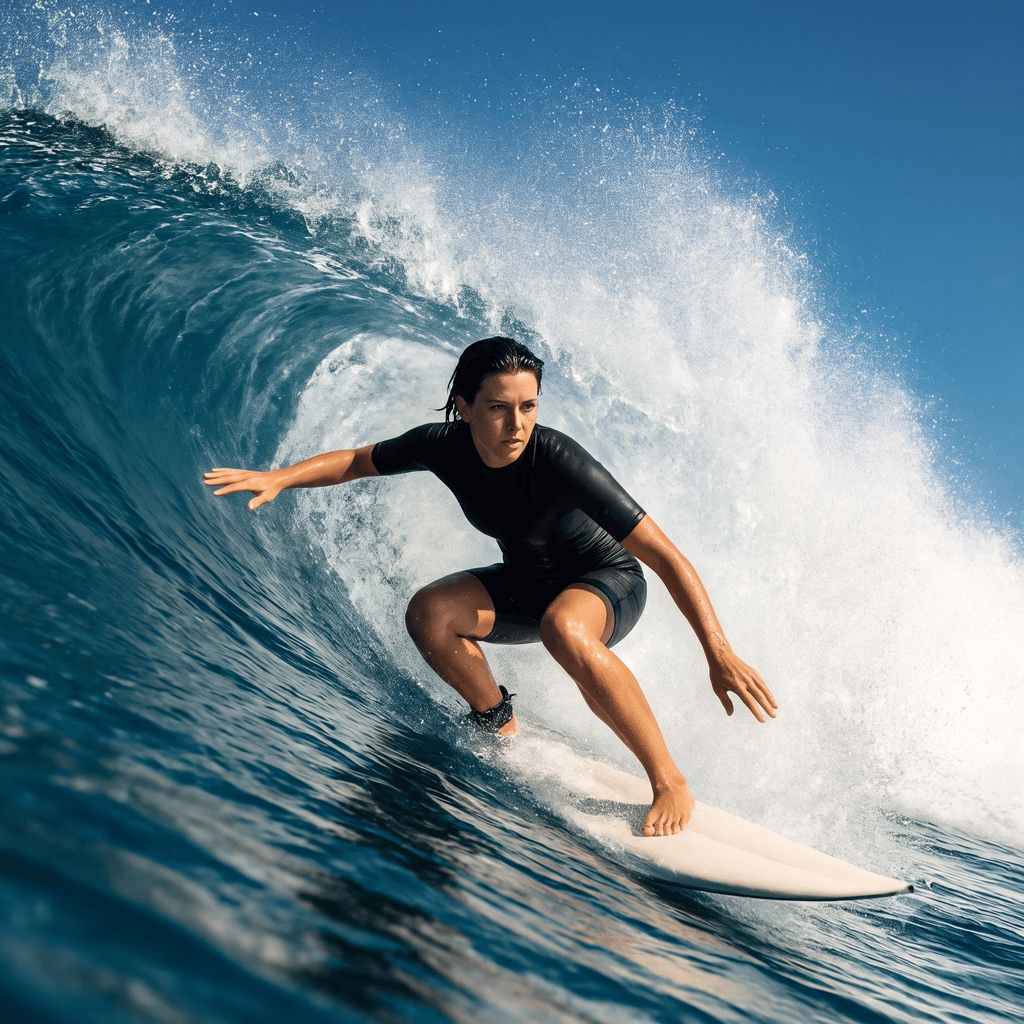 Rider w akcji - Surfing